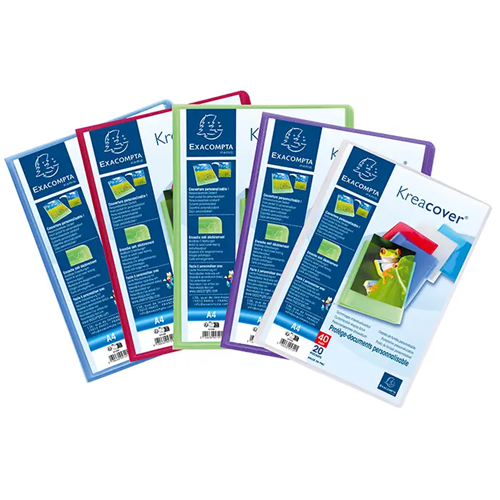 Farde de présentation A4 40 vues personnalisable | Exaclair Farde de présentation A4 40 vues personnalisable | Exaclair